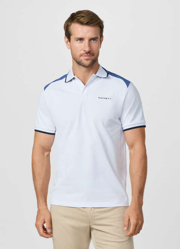 Classic Fit Short Sleeve Colour Block Polo - 2