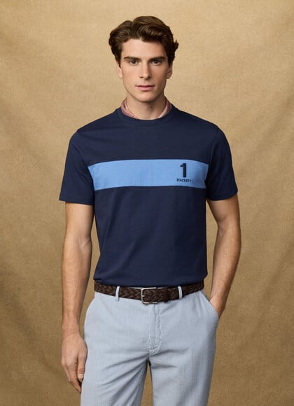 Classic Fit Short Sleeve Panel T-Shirt