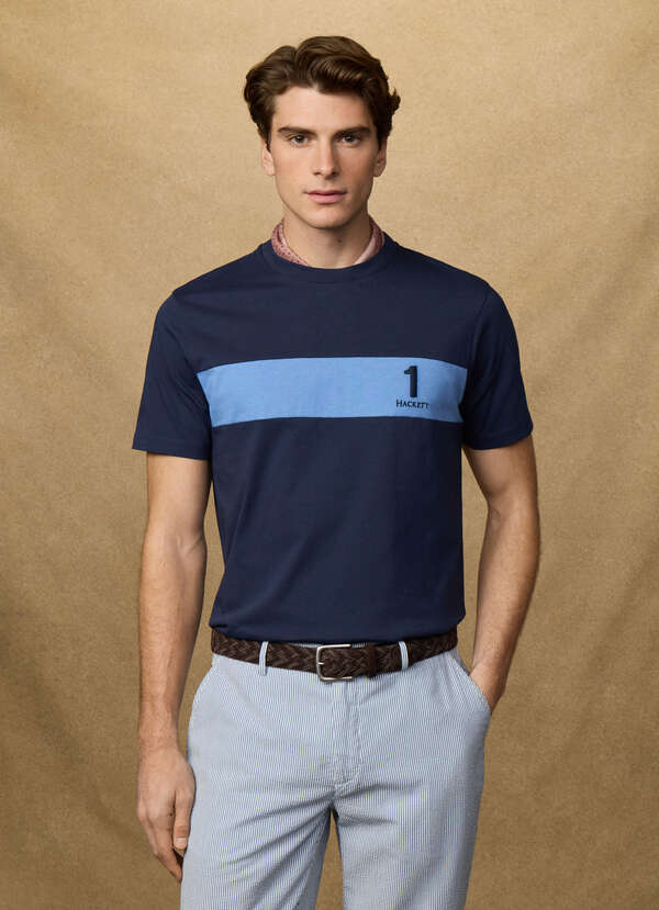 Classic Fit Short Sleeve Panel T-Shirt Classic Fit Short Sleeve Panel T-Shirt