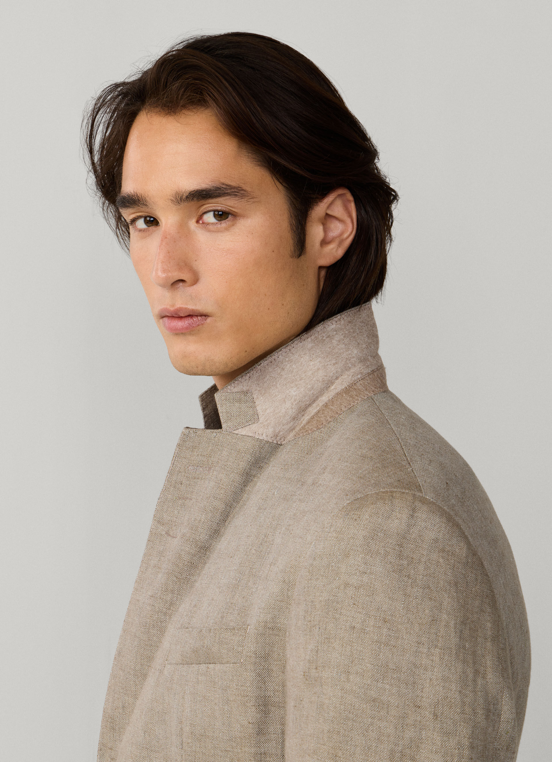 Linen Delave Hopsack Blazer | Hackett London
