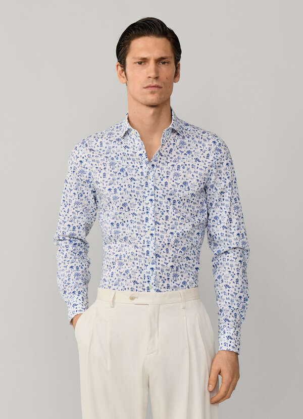 Tailored Fit Island Print Shirt - 2