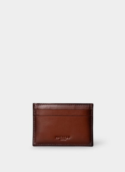 Embossed Branding Leather Cardholder