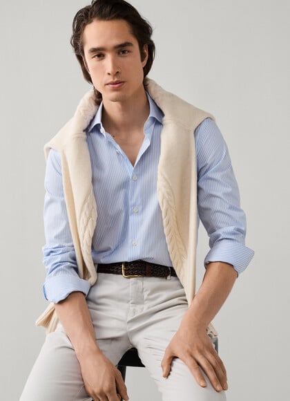 Classic Fit Formal Tailor Stripe Shirt