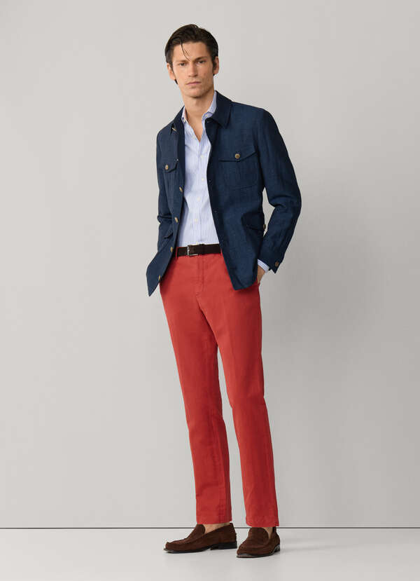 Slim Fit Kensington Linen Chino Slim Fit Kensington Linen Chino